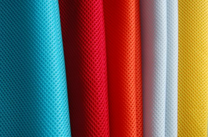3mm 100 Polyester Mesh ύφασμα πλεκτό αναπνευστικό πλέγμα ύφασμα για παπούτσια 1
