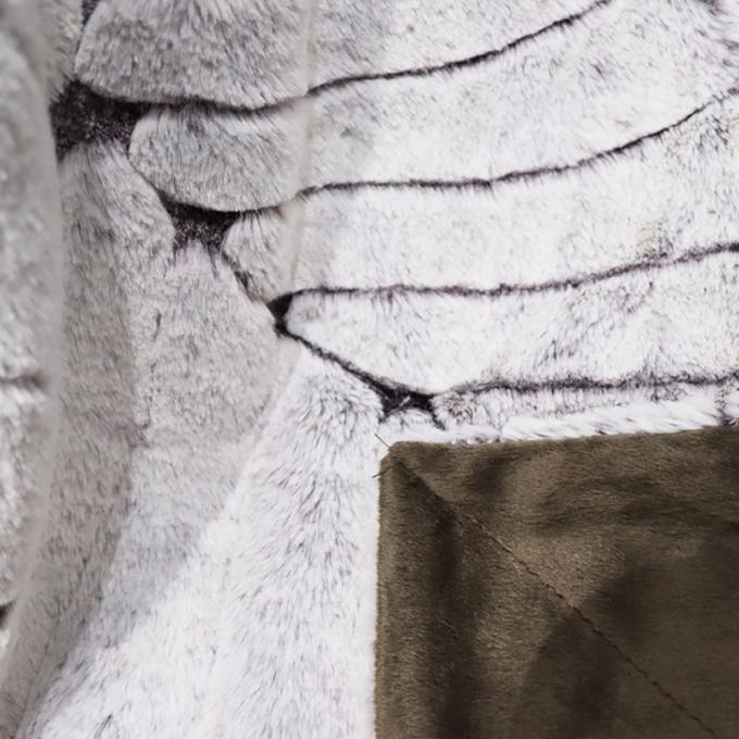 100% Polyester Κοραλλιοδέρμα ύφασμα ψεύτικη γούνα επιβαρυμένη κουβέρτα 2