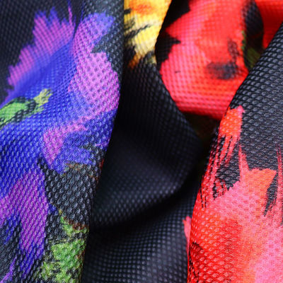 Good price Ψηφιακή εκτύπωση 2mm Polyester Mesh Fabric Αναπνευστική μαλακή πλέξη για παπούτσια σε απευθείας σύνδεση