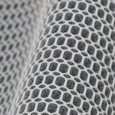 Good price 3mm Γκρι 3D Mesh υλικό 100% Polyester Mesh υφασμάτινο υγρασία απορροφητική σε απευθείας σύνδεση