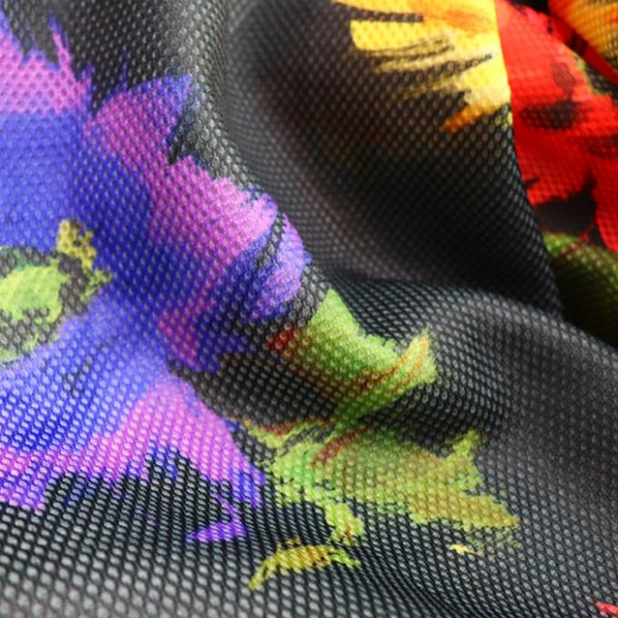 Ψηφιακή εκτύπωση 2mm Polyester Mesh Fabric Αναπνευστική μαλακή πλέξη για παπούτσια 0