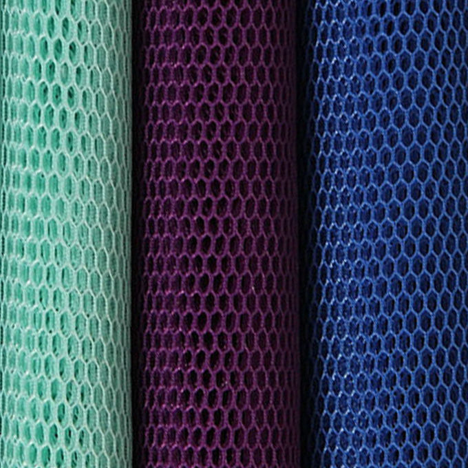 Μνήμη 4mm 3D Mesh υλικό Polyester Mesh ύφασμα Πολύ αναπνευστικό 7