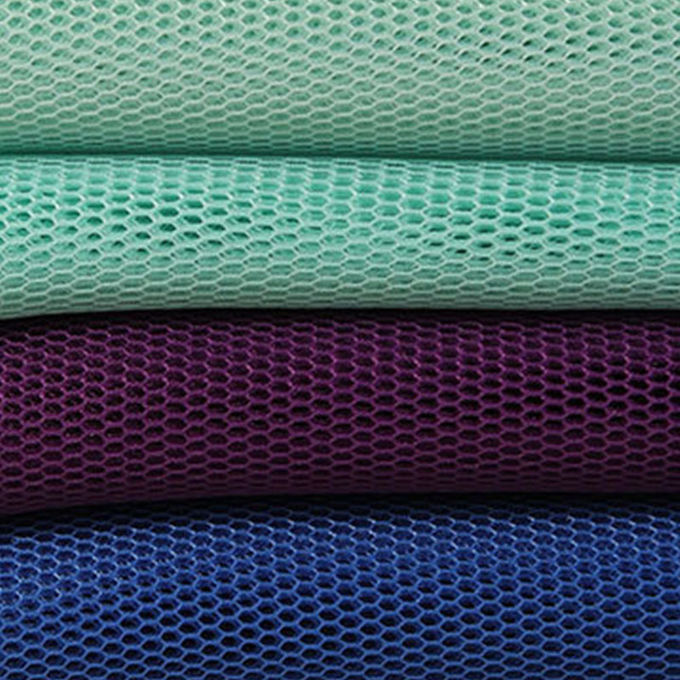 Μνήμη 4mm 3D Mesh υλικό Polyester Mesh ύφασμα Πολύ αναπνευστικό 5