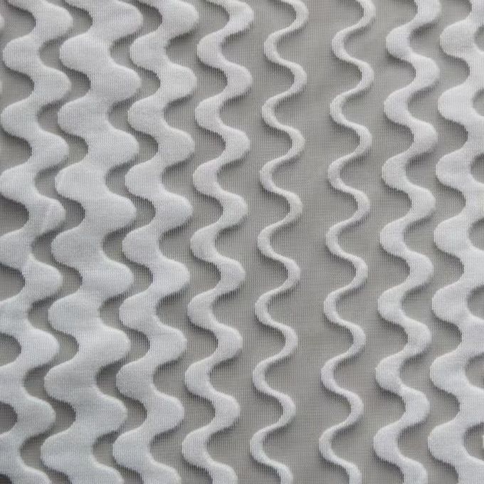 Υλικό πλέγματος Jacquard Tearproof 3D Recycled Polyester Mesh 3mm 4